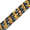 Golden Blue Tiger's Eye Faceted Round Beads 6mm 8mm 10mm 15.5" Strand