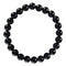 black onyx bracelet smooth round