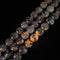 Natural Yooperlite Faceted Coin Beads Size 8mm 15.5'' Strand