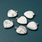 02 Natural Gemstone Heart Shape Charm Pendant Size 20mm 6PCS Per Bag Sold by Bag