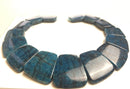 natural apatite graduated trapezoid slab slice beads