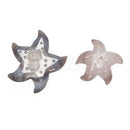 Natural Drusy Agate Hand Carved Sea Star Shape Size 70-110mm Sold By Piece