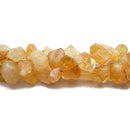 Natural Citrine Faceted Nugget Chunk Beads Approx 12x20mm 15.5" Strand