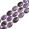 Amethyst Smooth Oval Shape Beads 30x40mm 15.5" Strand