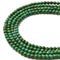 Dark Green Turquoise Smooth Round Beads Size 3mm 15.5'' Strand