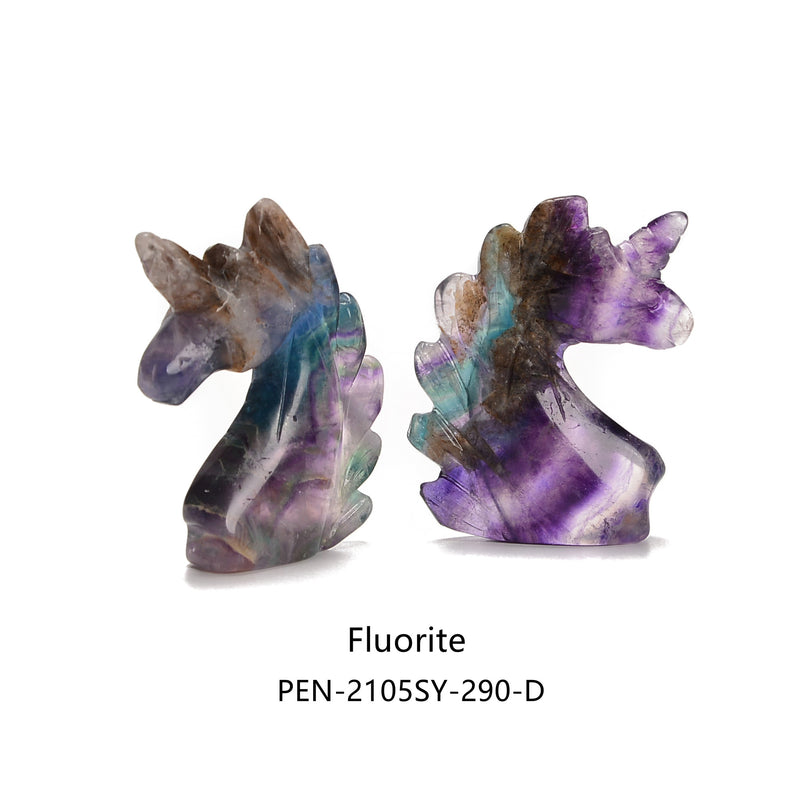 Multi Gemstone Unicorn Carvings 2'' Heigh Sold Per Piece