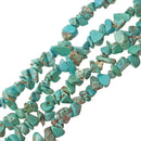 light blue green turquoise irregular nugget chips beads