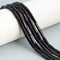 Black Onyx Faceted Cylinder Tube Beads Size 4x13mm 15.5'' Strand