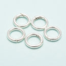 925 Sterling Silver Round Clasp Size 11.5mm 3 pcs per Bag