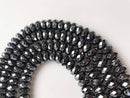natural hematite faceted rondelle beads