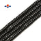 Shungite Smooth Rondelle Beads Size 4x6mm 5x8mm 6x10mm 15.5'' Per Strand