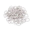 304 Stainless Steel Triangle Clasp Jump Ring 8x9mm 85pcs