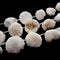 White Druzy Snow Quartz Cone Flower Drop Geode Beads 16-20mm 7pcs