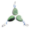 green hydrogrossular garnet pendant teardrop or irregular shape 