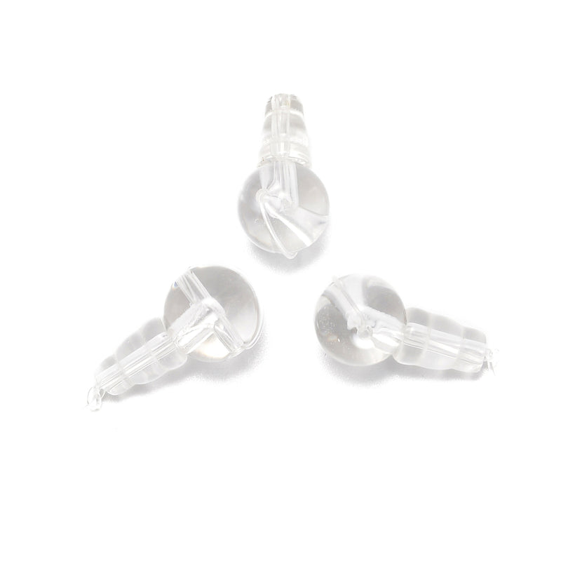 Clear Quartz Guru Beads Three Holes T-Beads Size 10mm Sold by One Set