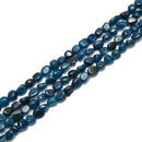 Dark Blue Apatite Smooth Pebble Nugget Beads Size Approx 7x9mm 15.5" Strand