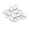 925 Sterling Silver Heart Clasp Size 8x13mm Sold 3 Pcs Per Bag