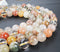 multi color rutilated quartz smooth round beads