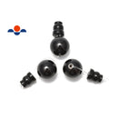 black onyx guru beads three holes t beads