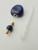 Lapis Lazuli Essential Oil Necklace Perfume Bottle Pendant Size 24x40mm