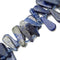 Lapis Lazuli Graduated Smooth Flat Teardrop Beads 30-40mm 15.5" Strand