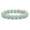 green moonstone matte round elastic bracelet 