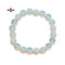 opalite smooth round elastic bracelet