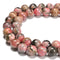 Natural Rhodochrosite Smooth Round Beads Size 15-15.5mm 15.5'' Strand
