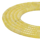 Natural Lemon Jade Heishi Disc Beads Size 2x4mm 15.5'' Strand