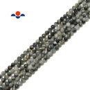 Natural Eagle Hawk's Eye Faceted Round Beads Size 2mm 3mm 4mm 15.5" Strand