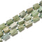 Natural Green Kyanite Faceted Cylinder Tube Beads Size 8x10mm 15.5" Strand