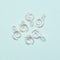 925 Sterling Silver Round Spiral Charm Pendant Size 8.5x11mm 6pcs per Bag