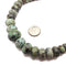 African Green Turquoise Graduated Smooth Rondelle Beads Size 6-16mm 15.5" Strand