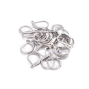 304 Stainless Steel Earring Hook Size 10x15mm 24 Pieces per Bag