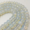 opalite faceted rondelle