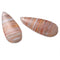 Pink Botswana Agate Pendant Earrings Teardrop Shape 16x35mm 18x40mm 22x50mm Pair