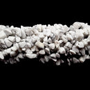 White Howlite Irregular Nugget Chips Beads Approx 7-8mm 34" Strand