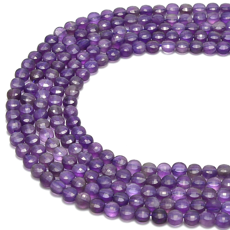 amethyst faceted beads 