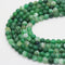Green Striped Agate Matte Round Beads 6mm 8mm 10mm 15.5" Strand