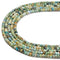 Natural Blue Opal Faceted Rondelle Beads Size 3x4mm 15.5'' Strand