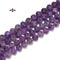 Natural Amethyst Matte Soccer Ball Faceted Round Beads Size 10mm 15.5'' Strand