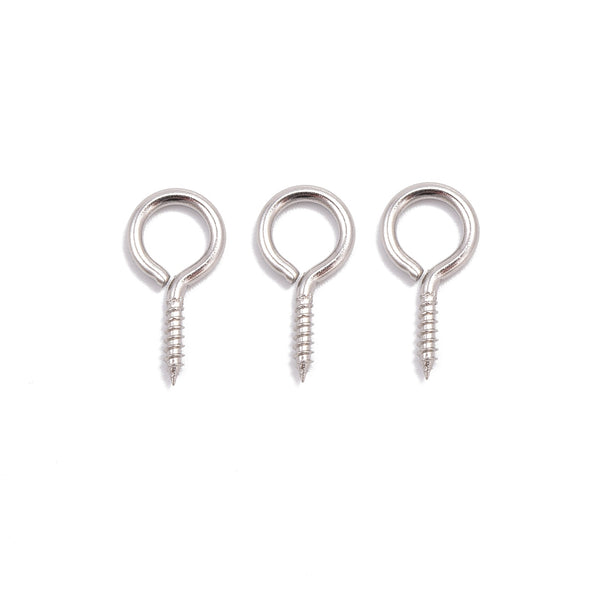 304 Stainless Steel Screw Beading Holder Size 1.2x5x9mm 120 Pieces per Bag