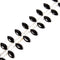 Black Onyx Top Drill Eye Shape Beads Size 10x20mm 15.5'' Strand