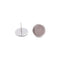 304 Stainless Steel Silver Earring Studs Ear Post Size 12mm 24 Pieces Per Bag