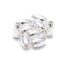 925 Sterling Silver Rice Shape Spacer Beads Size 4x7mm Sold 16 Pcs Per Bag