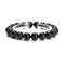 Natural Black Tourmaline Smooth Round Beaded Bracelet Size 8mm 10mm 7.5'' Length