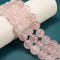 Natural Rose Quartz Smooth Round Beads Size 16mm 15.5'' Strand