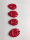 red bamboo coral hand carved double fish pendant