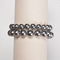 Gray Shell Pearl Smooth Round Bracelet Beads Size 8mm 10mm 7.5" Length