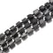 Natural Black Tourmaline Rough Faceted Tube Beads Size 10x11mm 15.5'' Strand